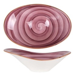 Bowl Oval Purple 27X18Cm