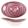 Bowl Oval Purple 27X18Cm