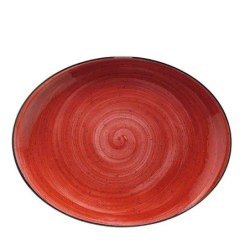 &Bandeja Oval 31X24 Cm Passion Red
