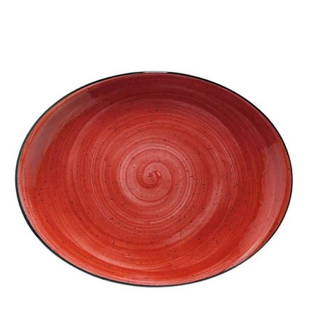 &Bandeja Oval 31X24 Cm Passion Red