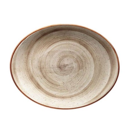 Bandeja Oval 31X24 Cm Terrain Brown