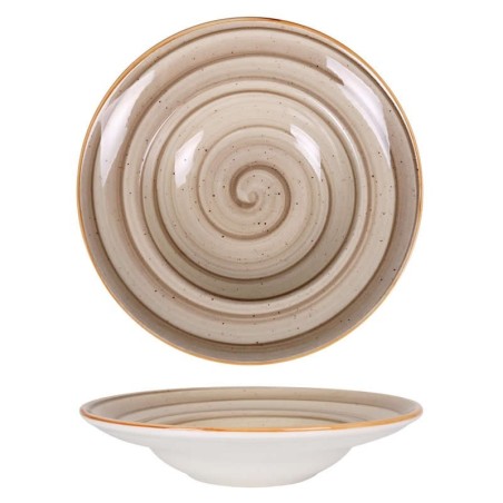 Plato Pasta  Ø 27Cm Terrain  Brown