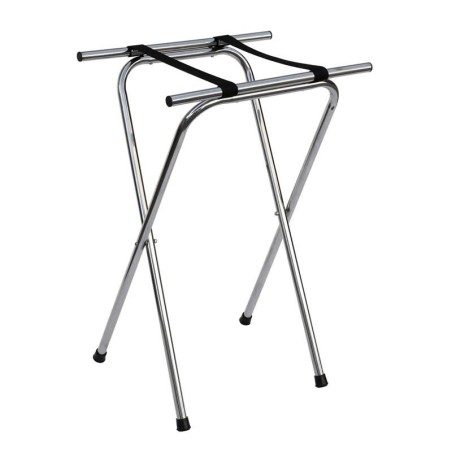 Soporte Tijera Bandejas Metal Cromado 52X41X80Cm