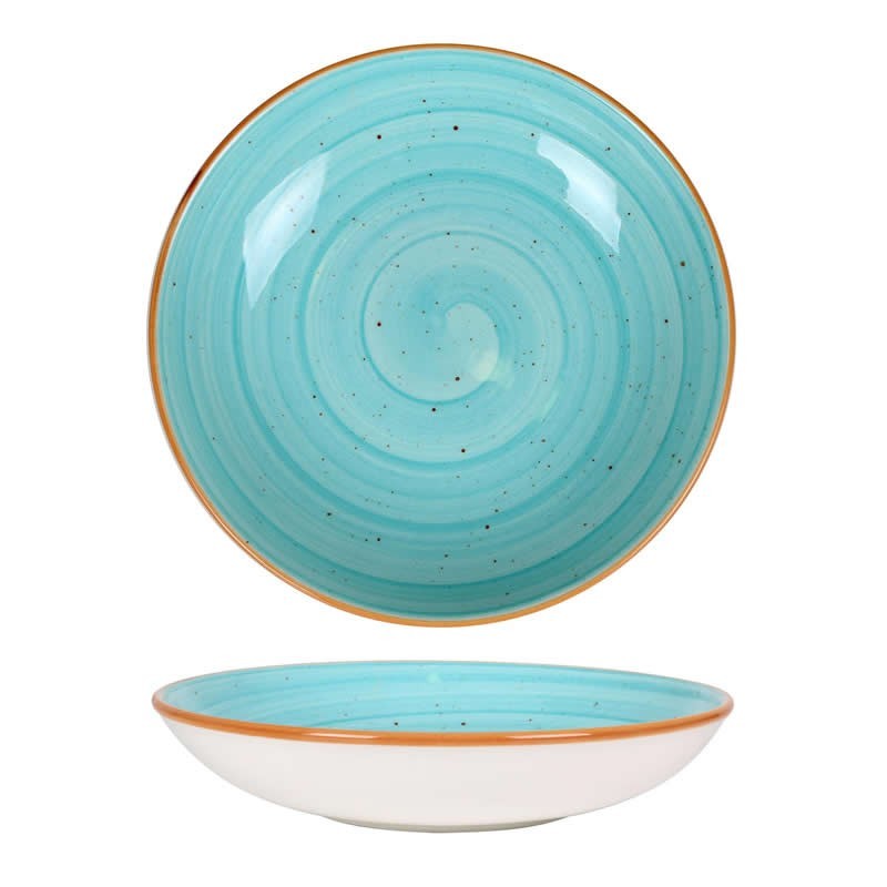 Plato Hondo Gourmet Ø23X4M Aqua