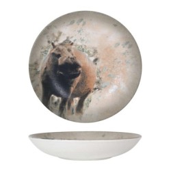 Plato Hondo Hipopotamo-Savanna Ø23X4Cm