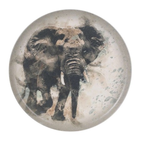 Plato Presentacion Elefante-Savanna  Ø32X2Cm