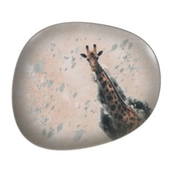 Plato Llano Jirafa-Savanna 33X27Cm