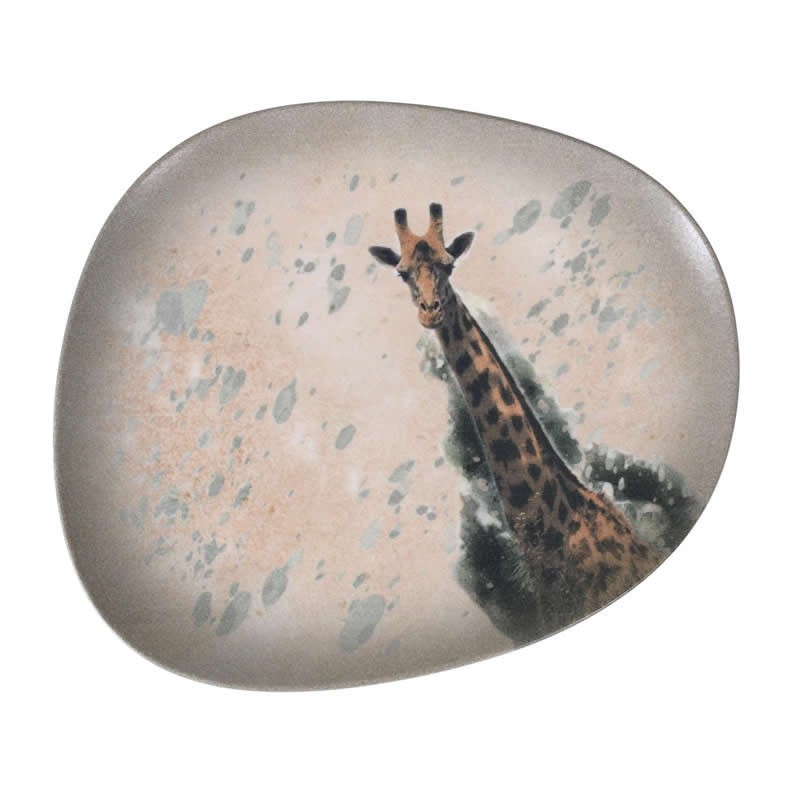 Plato Llano Jirafa-Savanna 33X27Cm
