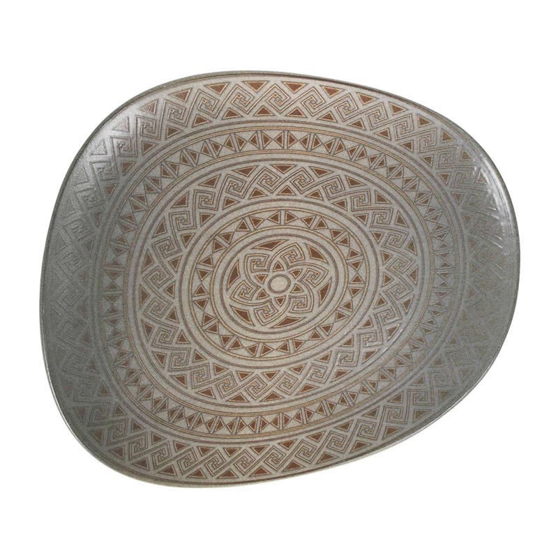 Plato Llano Tango Damasquino 33X27Cm