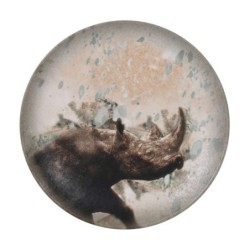 Plato Llano Rinoceronte-Savanna Ø23Cm