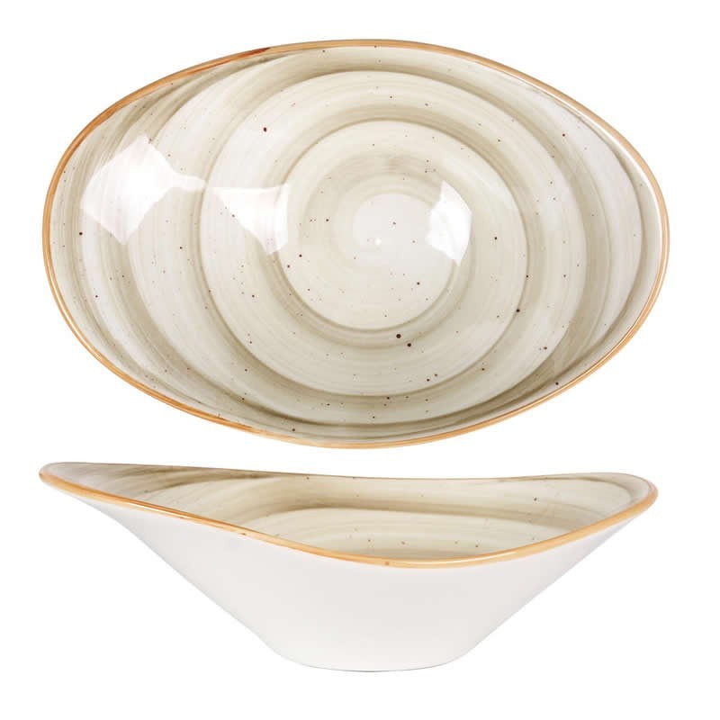 Bowl Oval Terrain 23X16X8Cm