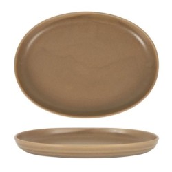 Bandeja Oval Marron Aljarafe 37X27.5X4Cm