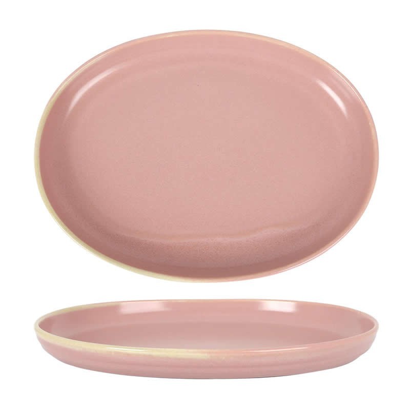 Bandeja Oval Rosa Aljarafe 31X23X4Cm