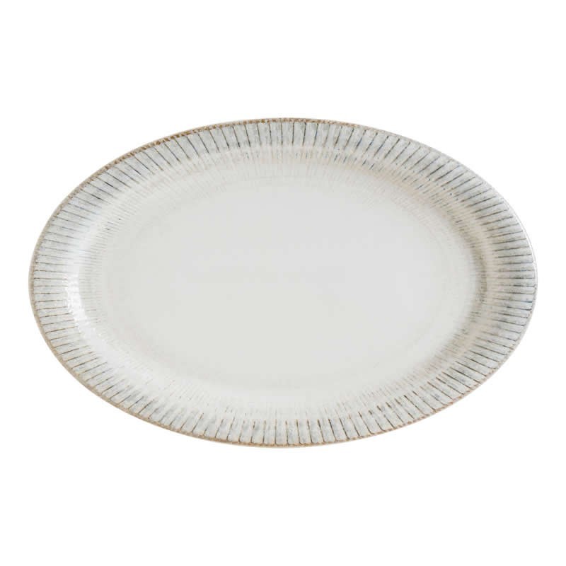 Bandeja Oval Albus Galata 32X21X2Cm