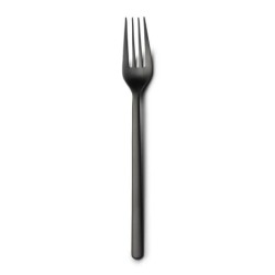 #-48-Tenedor Mesa Nature 18/0 Mate Negro