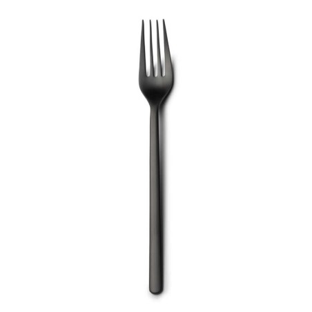 #-48-Tenedor Mesa Nature 18/0 Mate Negro