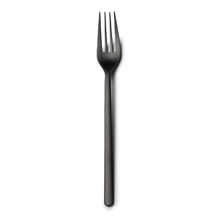 #-48-Tenedor Postre Nature 18/0 Mate Negro