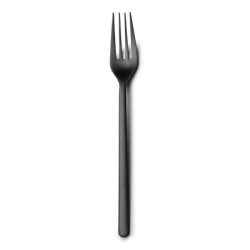 #-96-Tenedor Lunch Nature 18/0 Mate Negro