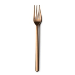 #-48-Tenedor Postre Nature 18/0 Mate Cobre