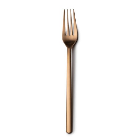 #-48-Tenedor Postre Nature 18/0 Mate Cobre