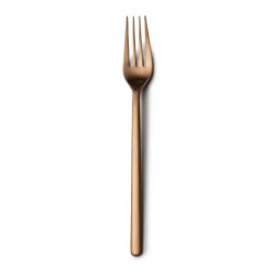 #-96-Tenedor Lunch Nature 18/0 Mate Cobre