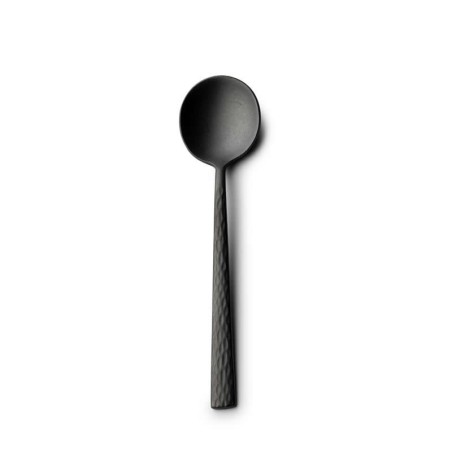 #-48-Cuchara Postre Kyoshi 18/0 Vintage Negro