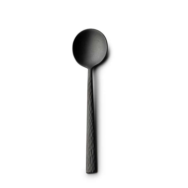 #-96-Cuchara Cafe Kyoshi 18/0 Vintage Negro