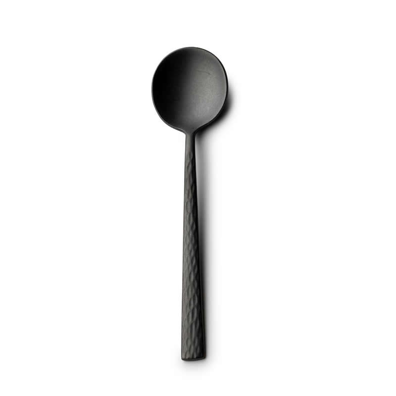 #-96-Cuchara Moka Kyoshi 18/0 Vintage Negro