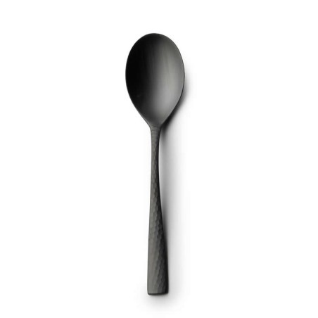 #-48-Cuchara Postre Mercury 18/0 Mate Negro