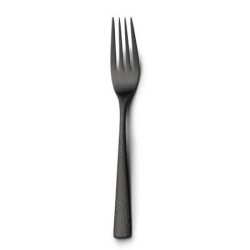 #-48-Tenedor Postre Mercury 18/0 Mate Negro