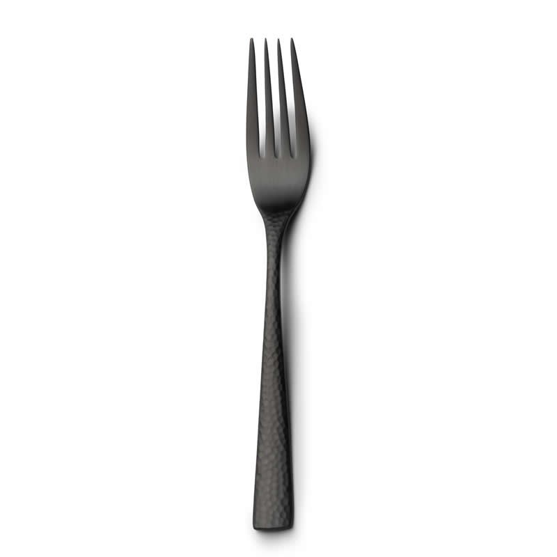 #-48-Tenedor Postre Mercury 18/0 Mate Negro