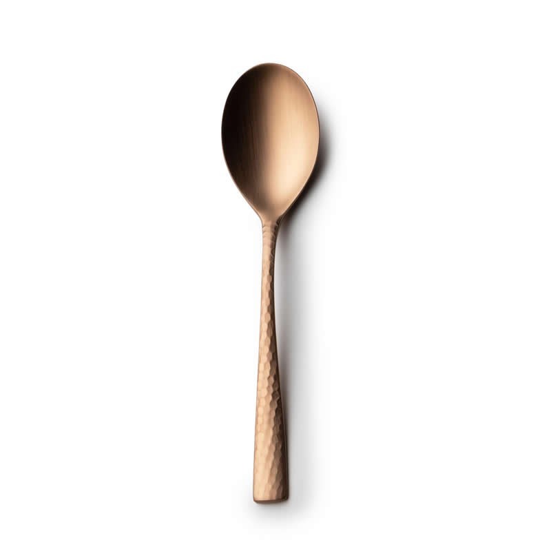 #-48-Cuchara Postre Mercury 18/0 Mate Cobre