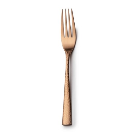 #-48-Tenedor Postre Mercury 18/0 Mate Cobre
