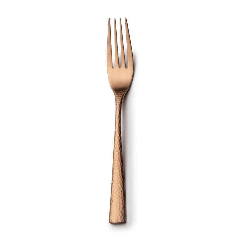 #-96-Tenedor Lunch Mercury 18/0 Mate Cobre