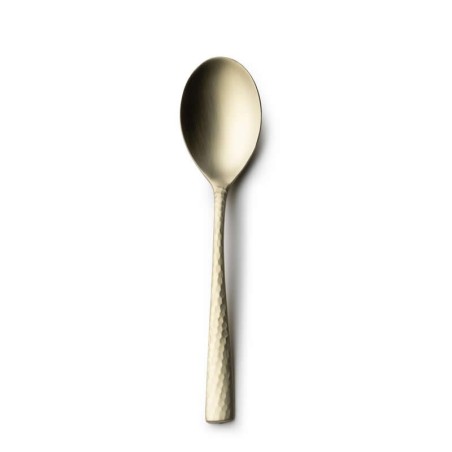 #-48-Cuchara Postre Mercury 18/0 Mate Champagne