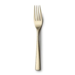 #-48-Tenedor Postre Mercury 18/0 Mate Champagne