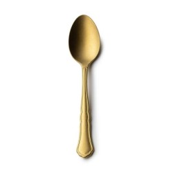 #-48-Cuchara Postre Florencia 18/0 Vintage Dorado