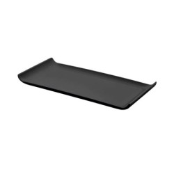 Bandeja Rectangular Negra Harvest 30X14X3Cm