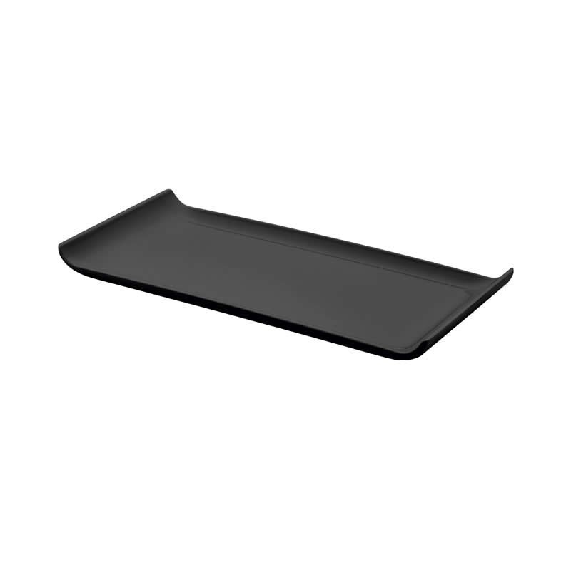 Bandeja Rectangular Negra Harvest 30X14X3Cm