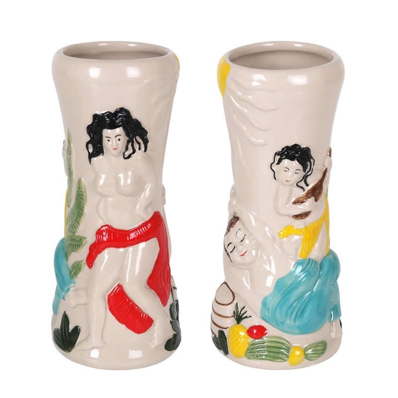 #-24- Tiki Dancing Ø8X18Cm 40Cl