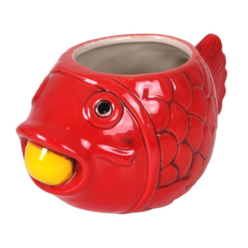 #-24- Tiki Fish 18X10X9Cm 60Cl