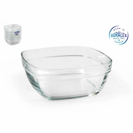 Bowl Apilable 14Cm/610Cc Transp. Cuadr Lys
