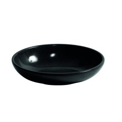 Plato Ovalado Negro 10.7X8.5X2.7Cm