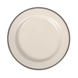 Plato Postre Sotavento Marron 20X2.5Cm