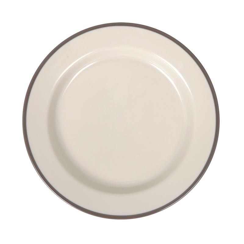 Plato Postre Sotavento Marron 20X2.5Cm