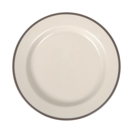 Plato Postre Sotavento Marron 20X2.5Cm