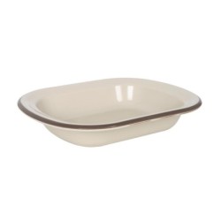 Bowl Rectangular Sotavento Marron 25X20Cm