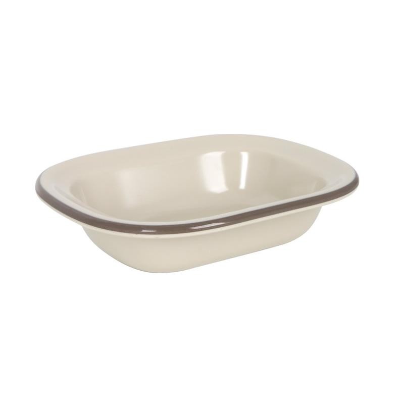 Bowl Rectangular Sotavento Marron 20X15Cm