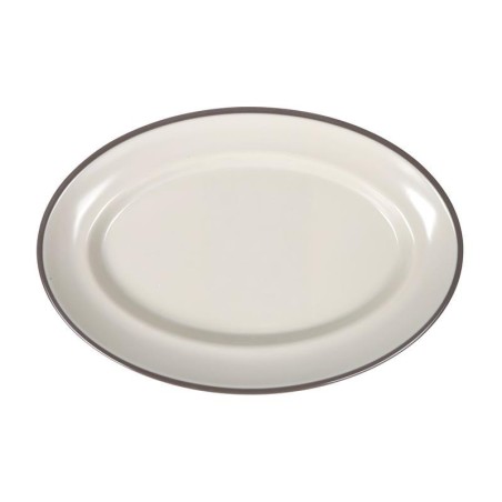 Bandeja Oval Sotavento Marron 25.5Cm