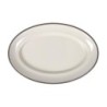 Bandeja Oval Sotavento Marron 25.5Cm